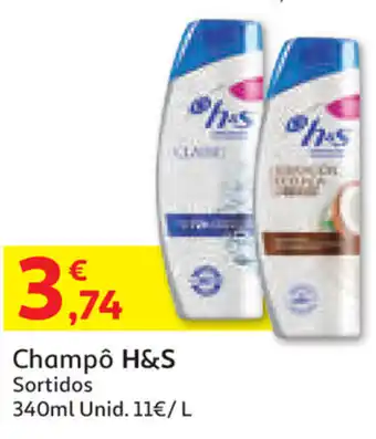 Auchan Champô H&S Sortidos 340ml promoção