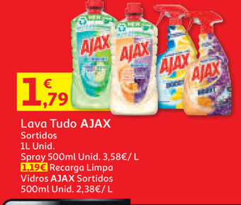 Auchan Lava Tudo AJAX 1L promoção