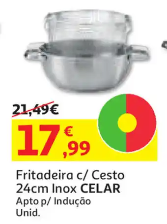 Fritadeira c/Cesto 24cm Inox Celar