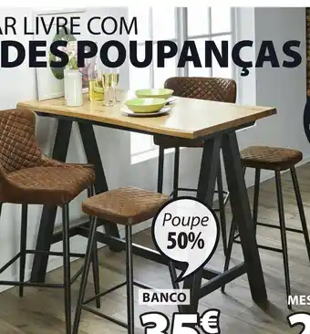 JYSK Sandby Mesa de Bar L71 x C128 x A105 cm promoção