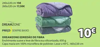 JYSK Dreamzone Edredão de Fibra 650g promoção