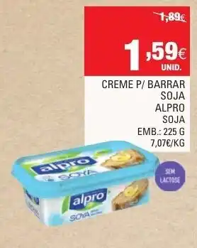 Continente Creme P/Barrar Soja Alpro Soja 225g promoção