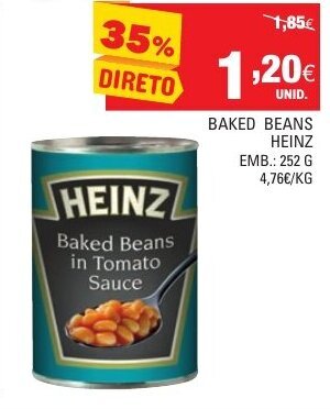 Continente Baked Beans Heinz 252g promoção
