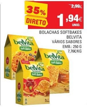 Bolachas Softbakes Belvita 250g