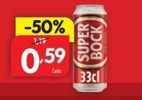 Minipreço Lata de cerveja super bock promoção