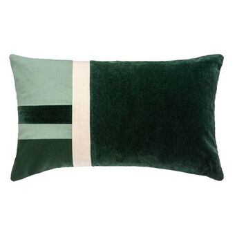 Hôma Almofada patch de veludo verde 30x50cm promoção