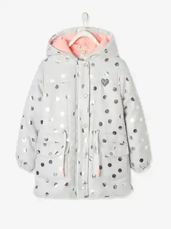 Parka 3 em 1, para menina - cinzento claro estampado