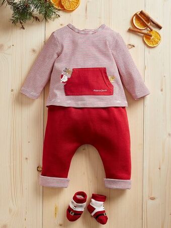 Vertbaudet Conjunto de natal, camisola + calças + meias, para bebé... promoção