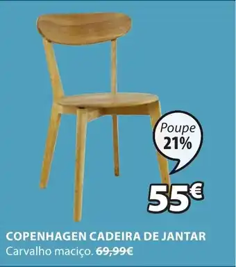 JYSK Copenhagen Cadeira de Jantar promoção