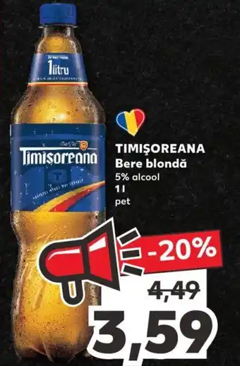 Kaufland Timișoreana Bere Blondă 1 l Ofertă