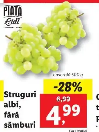 Lidl Struguri albi Ofertă