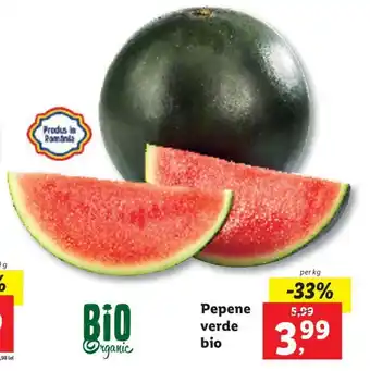 Lidl Pepene verde bio Ofertă