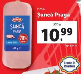 Lidl Șuncă Praga 500 g Ofertă
