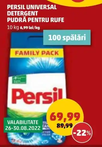 Penny Persil Universal Detergent Pudră pentru rufe 10 kg Ofertă