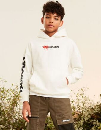 Takko Băieți bluză cu glugă - imprimeu cu text Ofertă