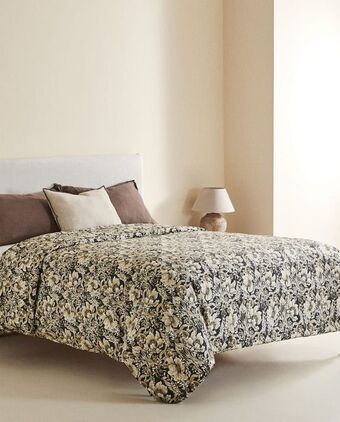 Zara Home Husă de plapumă cu imprimeu floral Ofertă