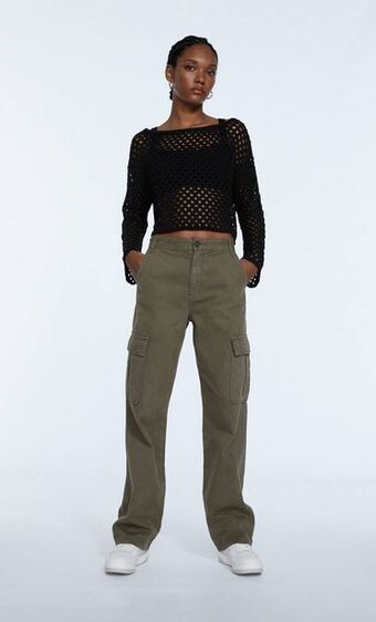 Pantaloni cargo straight