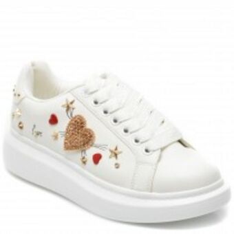 Aldo Pantofi aldo albi, kewarra100, din piele ecologica Ofertă