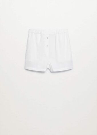 MANGO Pantaloni scurți de pijama din in Ofertă