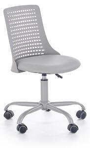 Favi Scaun birou solid gri pure, 43x42x78/89 cm Ofertă