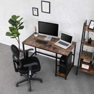 Favi Masa calculator vintage maro rustic cu polite 1200 x 600 Ofertă