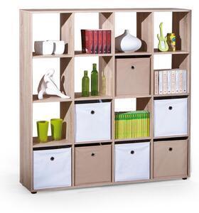 Favi Corp biblioteca organizator luini 16, sonoma, 139x33x144 cm Ofertă
