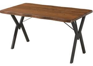 Favi Masa wooden dining homs,lemn, natur/negru 140 x 80 cm Ofertă