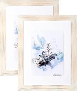 Favi Set de 2 rame foto home & me, lemn masiv/sticla, natur, 30 x 40 cm Ofertă