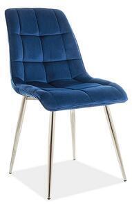 Favi Scaun chic, bleumarin/crom, 44x51x89 Ofertă
