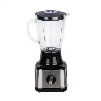 Blender crown cb-5066, 500w, 1.5l, zdrobire gheata, 5 viteze, pulse, otel inoxidabil / negru