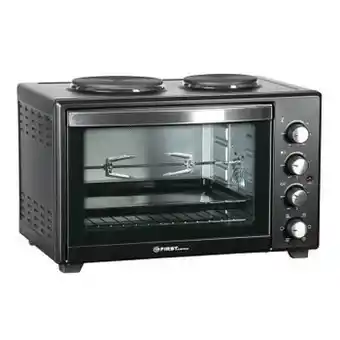 Elefant Cuptor cu frigarui rotativ first austria fa-5045-4, 1600w, doua plite, convectie, 45 litri, negru Ofertă