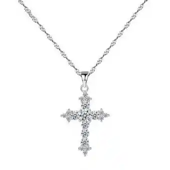 Colier din argint diamond cross