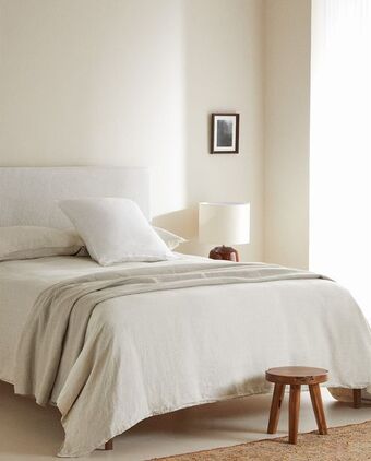 Zara Home (160 g/m²) husă de plapumă din in prespălat Ofertă