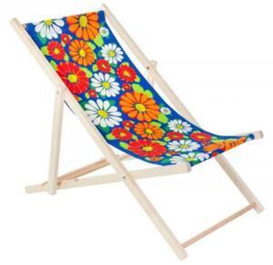 Favi Spec-wood pat de zi din lemn - flori #orange Ofertă