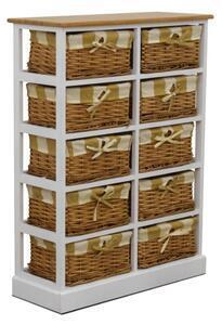 Favi Comodă, alb/miere, ginger 2 Ofertă