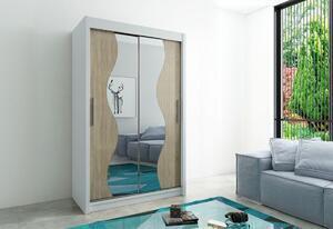 Favi Dulap cu usi glisante perez 150, 150x200x62, alb/sonoma Ofertă