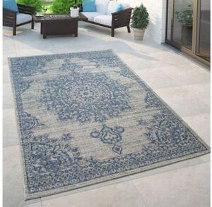 Favi Covor de exterior model oriental albastru bej, model 20069, 60x100cm Ofertă