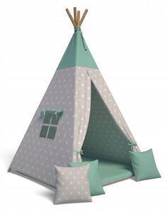 Favi Cort pentru copii teepee, 105x140x105, verde Ofertă