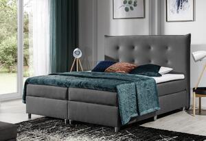 Favi Pat tapitat boxspring bernard + topper, 120x200, solar 96 Ofertă