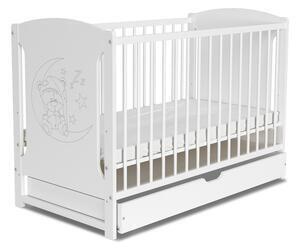 Favi Pătuț pentru copii vojta p1 + somieră + saltea + sd, 60x120, alb, model 2 Ofertă