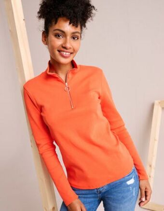 Takko Femei bluză de corp cu mânecă lungă - fermoar Ofertă