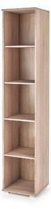 Favi Biblioteca simpla lima sl1, sonoma, 200x40x40 cm Ofertă
