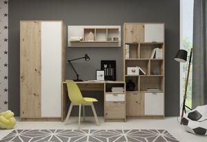 Favi Set camera de copii calgery, stejar artisan/alb Ofertă