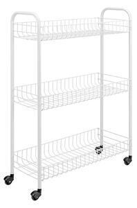 Favi Cărucior mobil cu 3 rafturi pentru baie metaltex laundry, 23 x 84 cm Ofertă