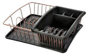 Favi Suport pentru scurs vase metaltex cu tavă, arămiu Ofertă