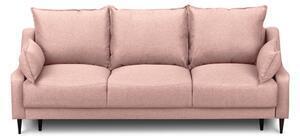 Canapea extensibilă cu spațiu pentru depozitare mazzini sofas ancolie, roz, 215 cm