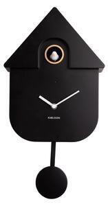 Favi Ceas cu pendul pentru perete karlsson modern cuckoo, 21,5 x 41,5 cm, negru Ofertă