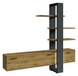Comoda tv jonathan, 220x208x42, matera - artisan/matera