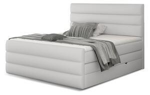 Favi Pat tapitat boxspring caramella + topper, 140x200, soft 17 Ofertă