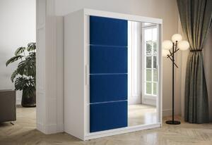Favi Dulap glisant cu oglinda slapi 2, 150x200x62, alb/manila 26 Ofertă